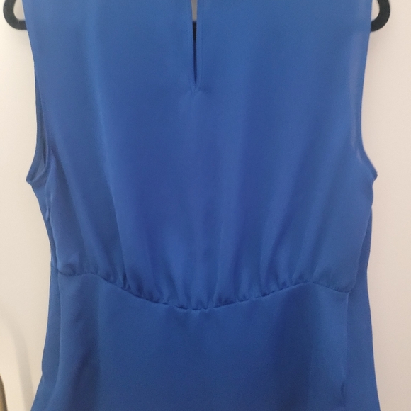 ZARA blue sleeveless blouse - Picture 8 of 9